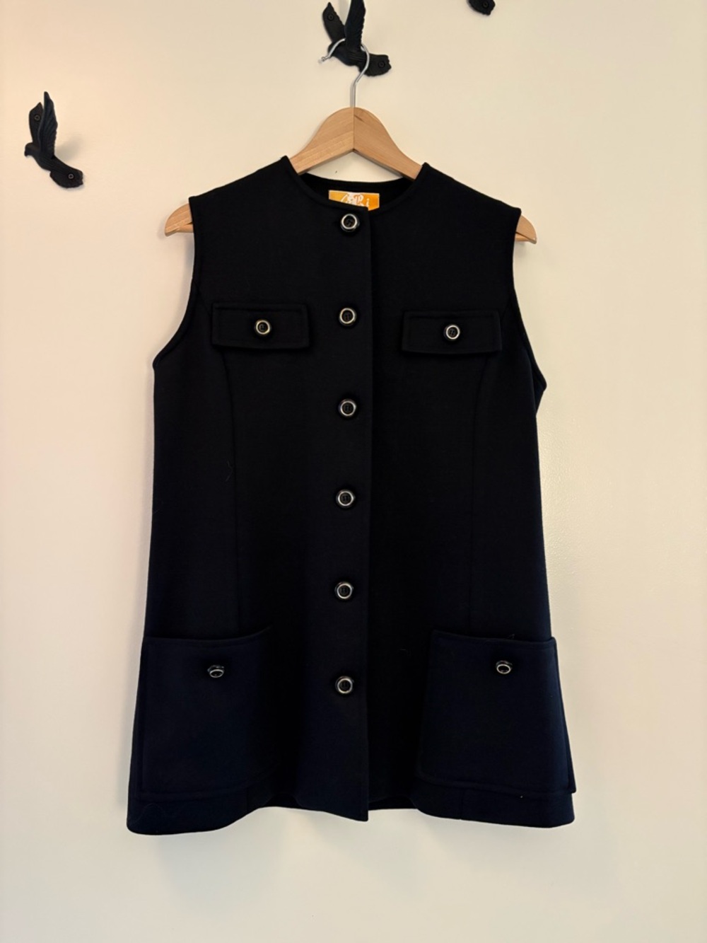 Vintage 60’s GiBi Italian Loomed Wool Mini Dress